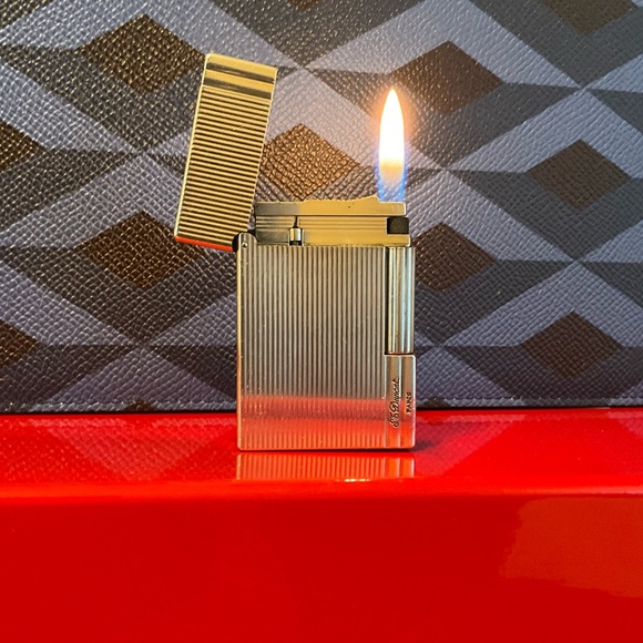 St dupont dupont gatsby lighter silver D emblem -working condition vintage - Picture 2 of 8
